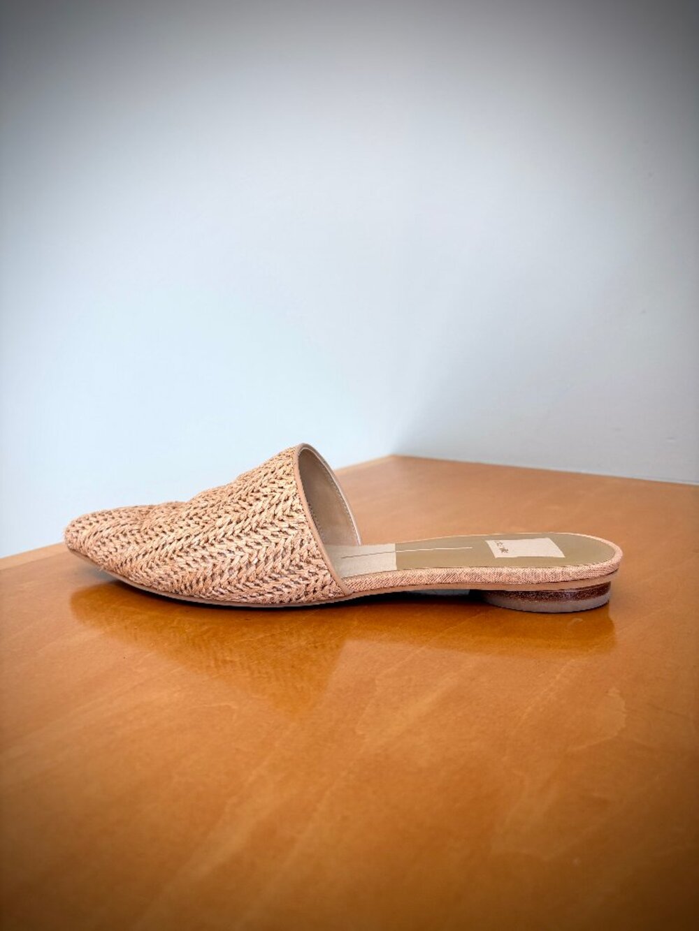Dolce Vita "Ezra" Pointed Natural Raffia Flats, 7M - Picture 3 of 14
